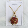 Iris Small Natural Crystal Pendant Necklace