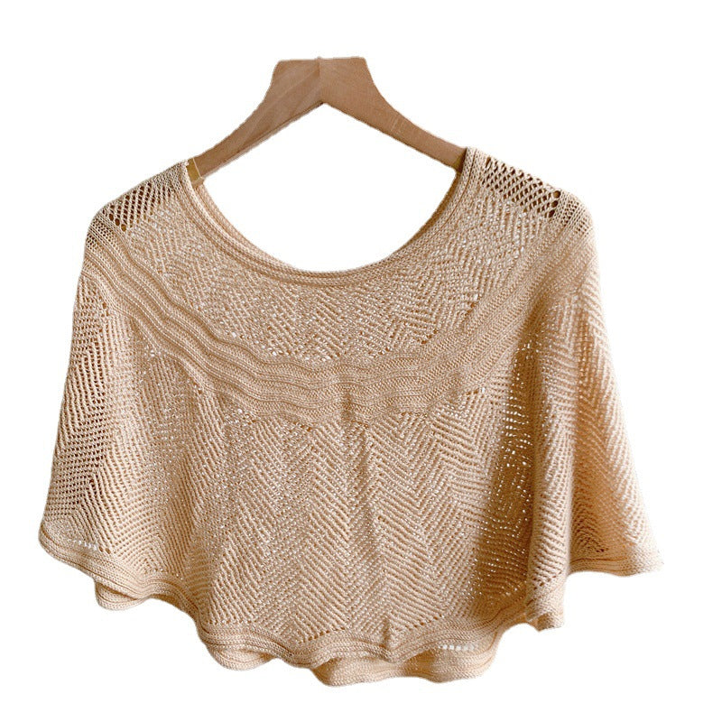 Ladies' Ice Silk Scarf with Knit & UV Protection - Amira