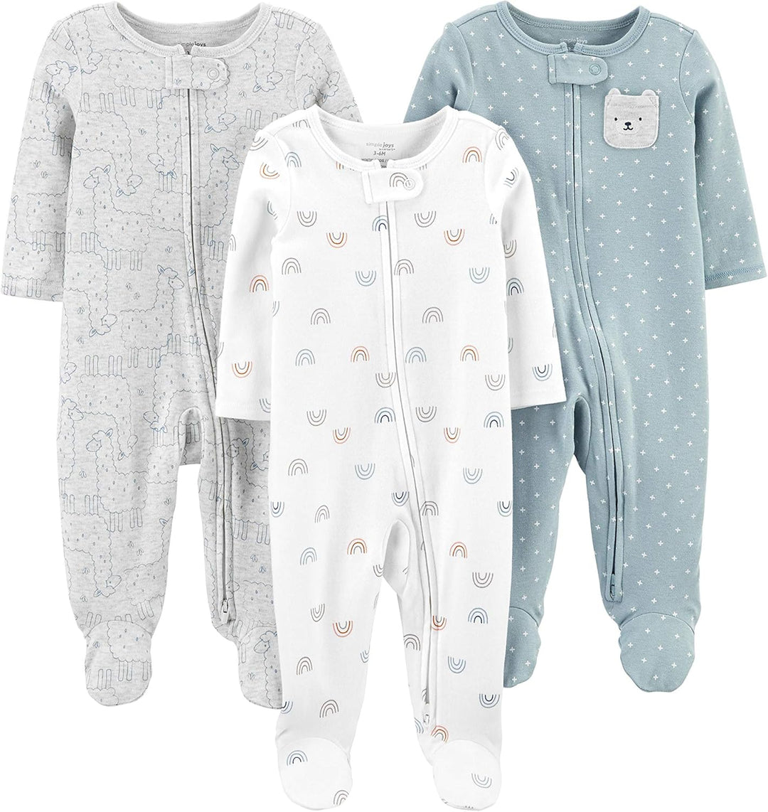 Baby 3-pack winter sleep and play set-Bear/Lama/Rainbow-Newborn-State of Style