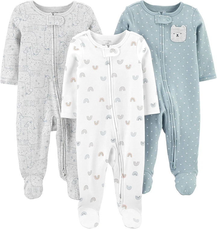 Baby 3-pack winter sleep and play set-Bear/Lama/Rainbow-Newborn-State of Style