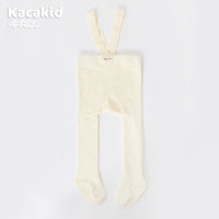 Baby Girls' and Boys' Knitted Trousers with High Waist-Beige-0-12 months-State of Style