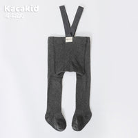 Baby Girls' and Boys' Knitted Trousers with High Waist-Dark grey-0-12 months-State of Style