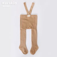 Baby Girls' and Boys' Knitted Trousers with High Waist-Khaki-0-12 months-State of Style