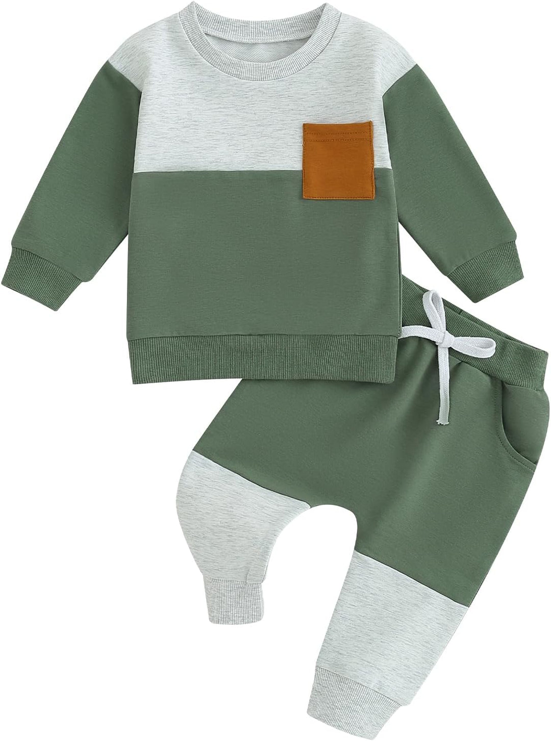 Baby Jogger Winter Set – Contrast Sweatshirt and Trousers-A-0-6 Months-State of Style