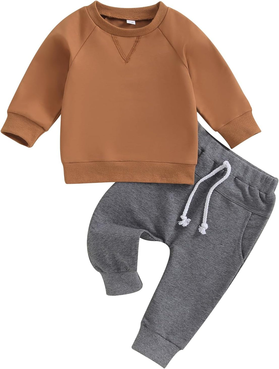 Baby Jogger Winter Set – Contrast Sweatshirt and Trousers-A-0-6 Months-State of Style