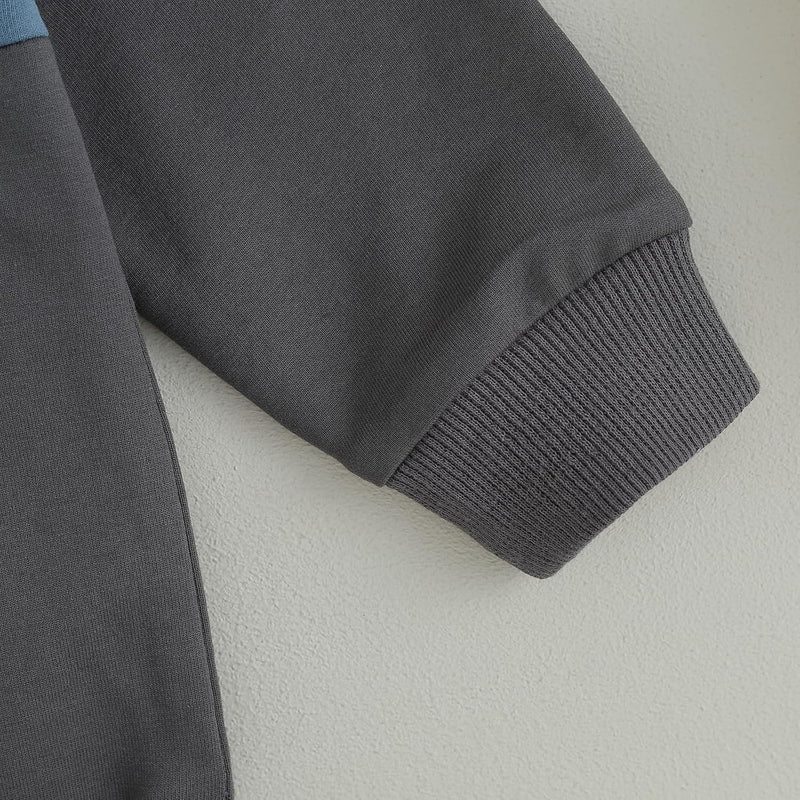 Baby Jogger Winter Set – Contrast Sweatshirt and Trousers-A-0-6 Months-State of Style