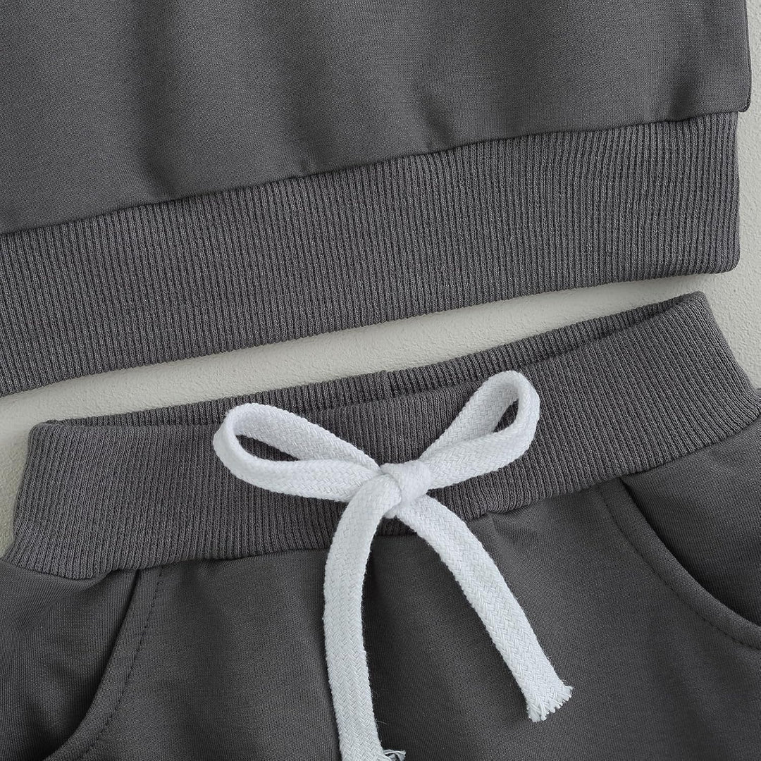 Baby Jogger Winter Set – Contrast Sweatshirt and Trousers-A-0-6 Months-State of Style