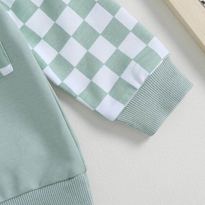 Baby Jogger Winter Set – Contrast Sweatshirt and Trousers-A-0-6 Months-State of Style