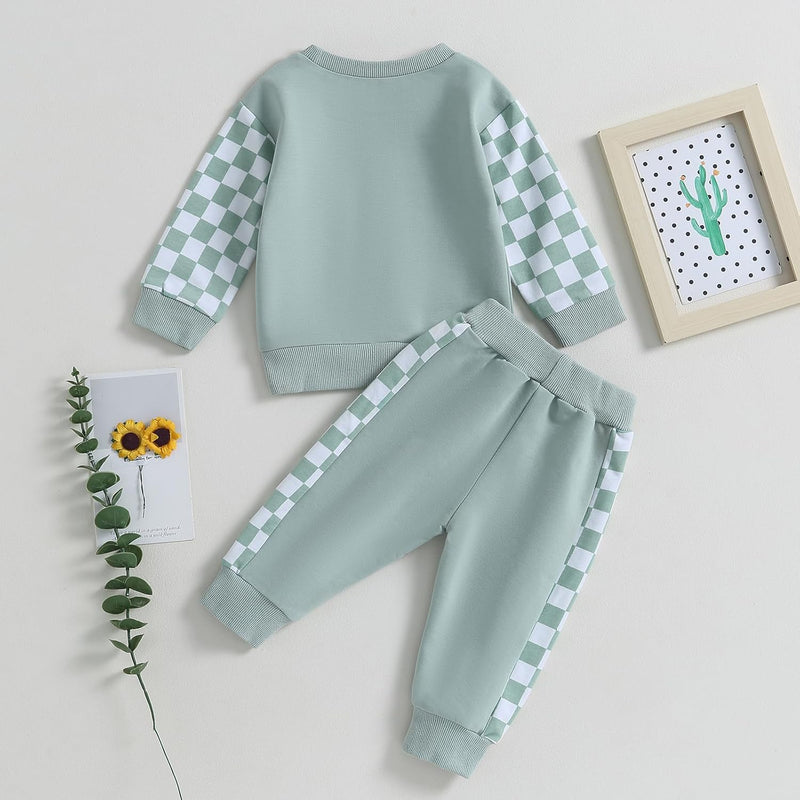 Baby Jogger Winter Set – Contrast Sweatshirt and Trousers-A-0-6 Months-State of Style