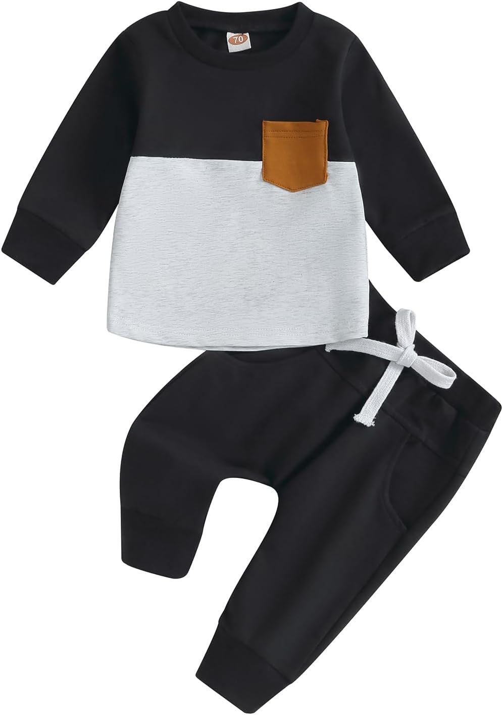 Baby Jogger Winter Set – Contrast Sweatshirt and Trousers-A-0-6 Months-State of Style