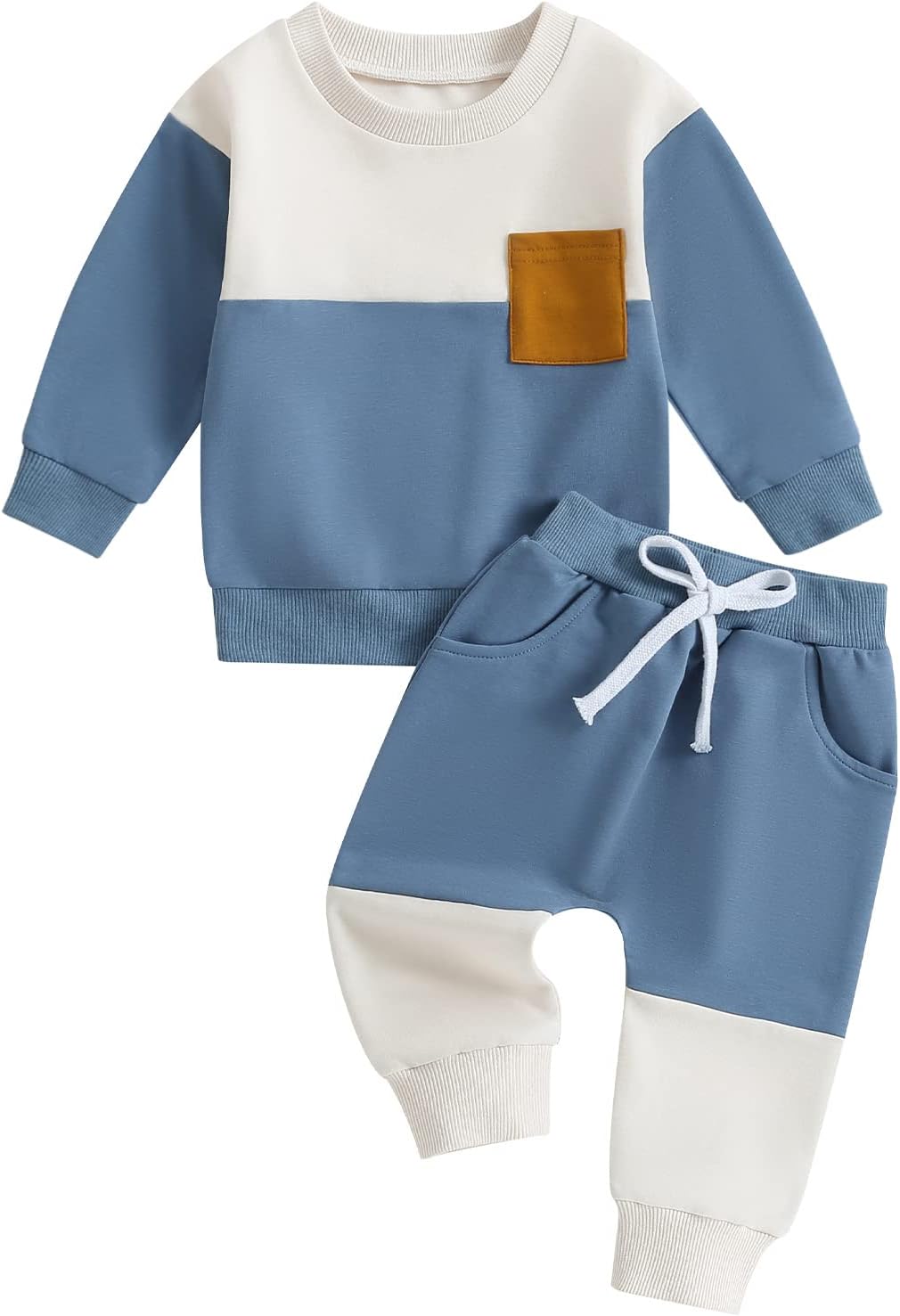 Baby Jogger Winter Set – Contrast Sweatshirt and Trousers-A-0-6 Months-State of Style