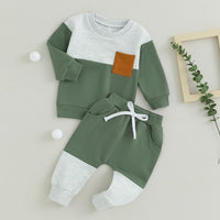 Baby Jogger Winter Set – Contrast Sweatshirt and Trousers-C-0-6 Months-State of Style