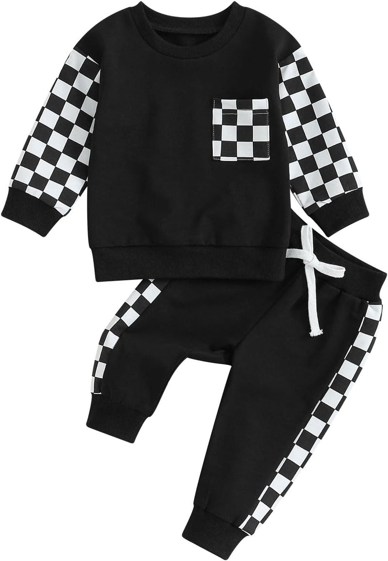 Baby Jogger Winter Set – Contrast Sweatshirt and Trousers-H-0-6 Months-State of Style