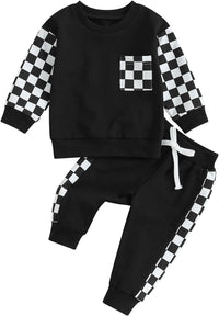 Baby Jogger Winter Set – Contrast Sweatshirt and Trousers-H-0-6 Months-State of Style