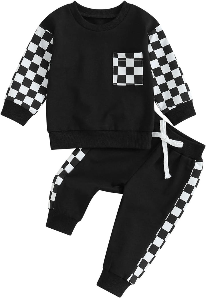 Baby Jogger Winter Set – Contrast Sweatshirt and Trousers-H-0-6 Months-State of Style