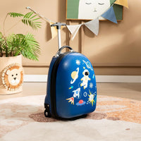 Kids 16" (40 cm) Hard Shell Carry-On Luggage with Wheels