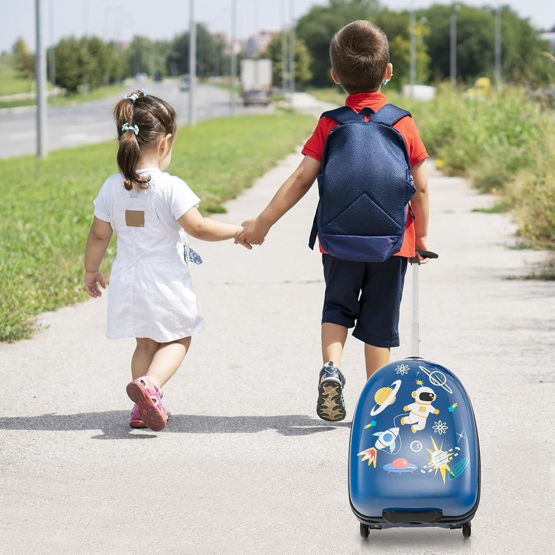 Kids 16" (40 cm) Hard Shell Carry-On Luggage with Wheels