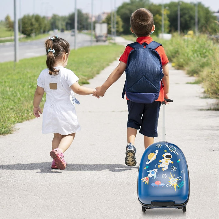 Kids 16" (40 cm) Hard Shell Carry-On Luggage with Wheels