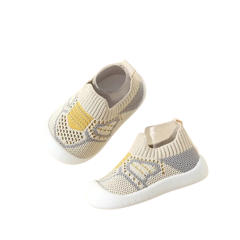 Baby Shoes - HappySteps-6-9 Months | 17/18-Beige-State of Style