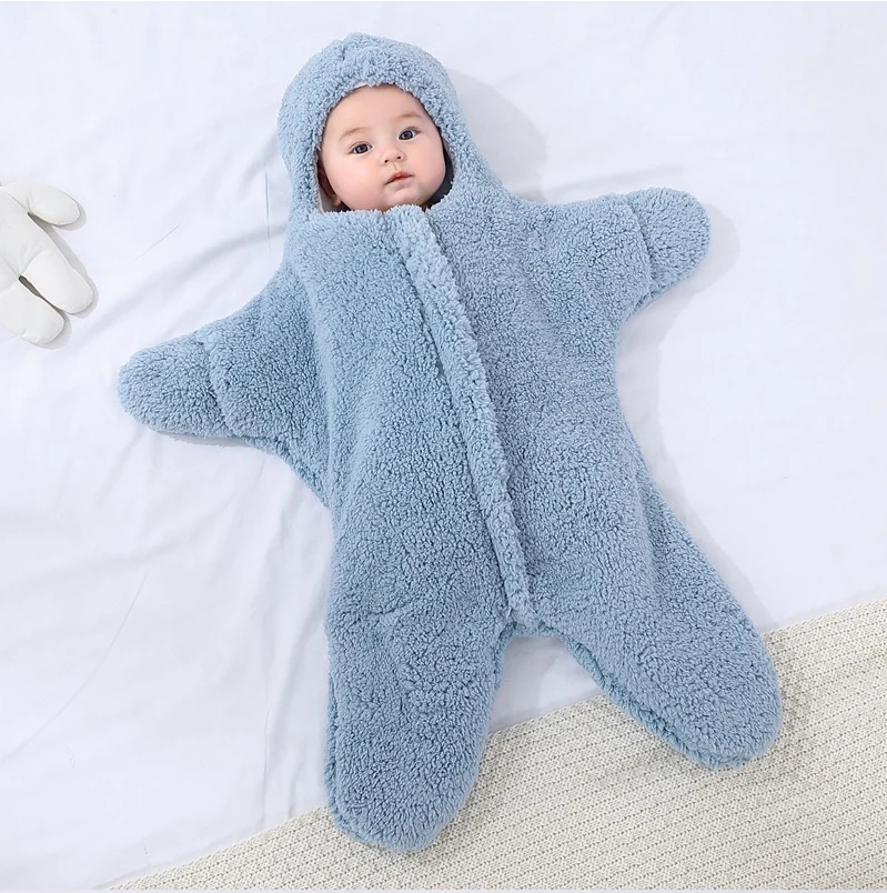 Baby Starfish Sleeping Bag - StarrySnug-Blue-0-2 Months-State of Style