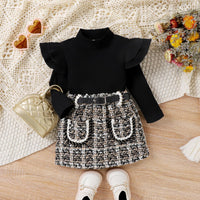 Baby Winter Set – Knitted Turtleneck and Dress Set-A-6-12 Months-State of Style