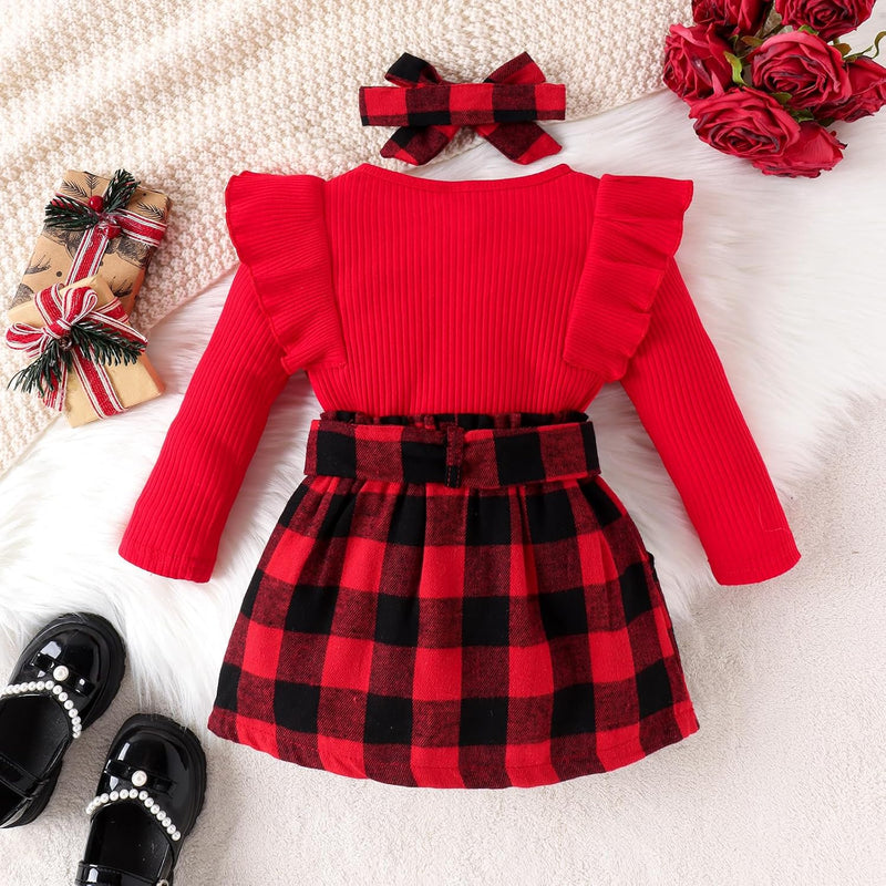 Baby Winter Set – Knitted Turtleneck and Dress Set-A-6-12 Months-State of Style
