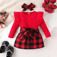 Baby Winter Set – Knitted Turtleneck and Dress Set-A-6-12 Months-State of Style