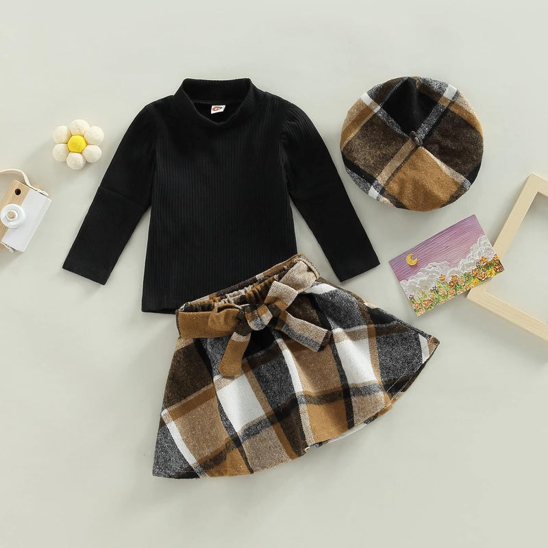 Baby Winter Set – Knitted Turtleneck and Dress Set-A-6-12 Months-State of Style