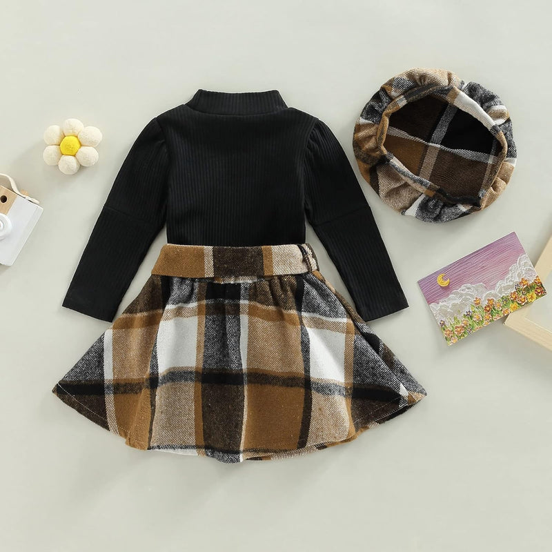 Baby Winter Set – Knitted Turtleneck and Dress Set-A-6-12 Months-State of Style