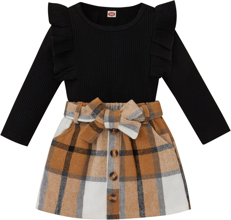 Baby Winter Set – Knitted Turtleneck and Dress Set-A-6-12 Months-State of Style