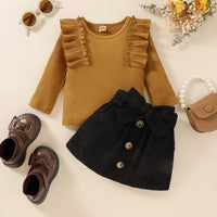 Baby Winter Set – Knitted Turtleneck and Dress Set-A-6-12 Months-State of Style
