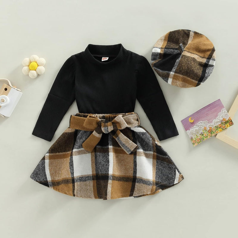 Baby Winter Set – Knitted Turtleneck and Dress Set-A-6-12 Months-State of Style