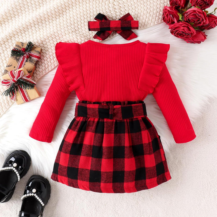 Baby Winter Set – Knitted Turtleneck and Dress Set-A-6-12 Months-State of Style