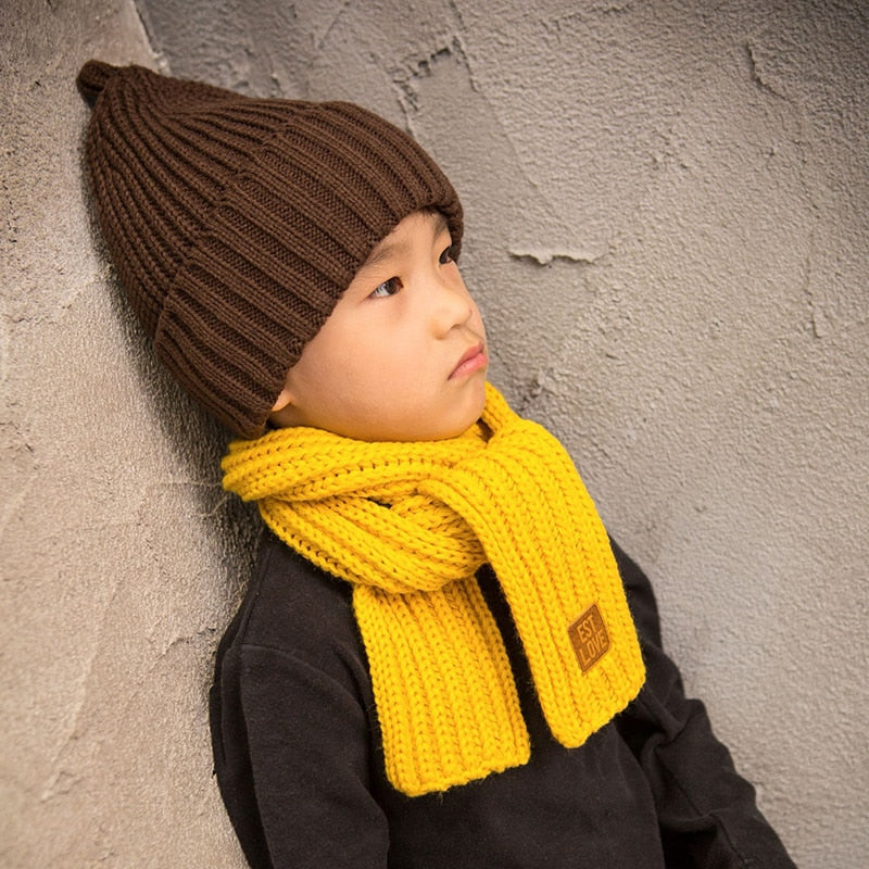 BabyScarf | Kids' Neck Scarf-Black-118CM x 9CM-2–12 years-State of Style