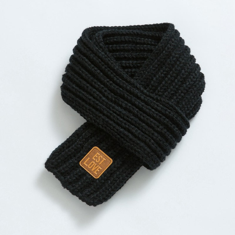 BabyScarf | Kids' Neck Scarf-Black-118CM x 9CM-2–12 years-State of Style