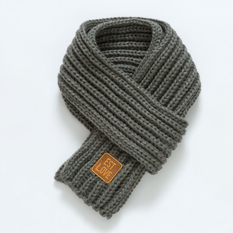 BabyScarf | Kids' Neck Scarf-Dark Grey-118CM x 9CM-2–12 years-State of Style