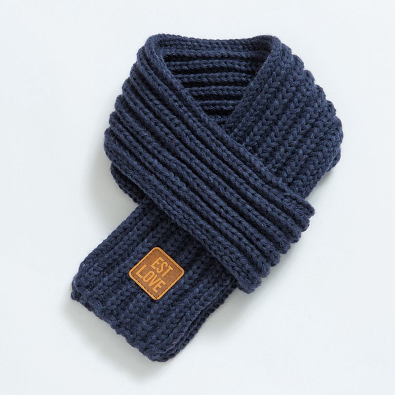 BabyScarf | Kids' Neck Scarf-Navy Blue-118CM x 9CM-2–12 years-State of Style