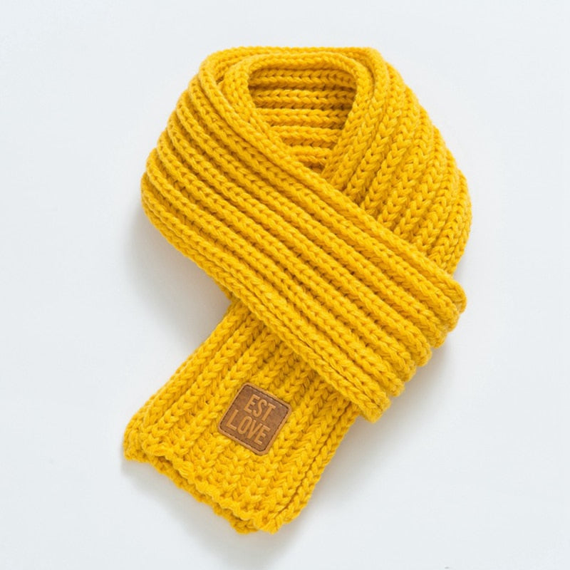 BabyScarf | Kids' Neck Scarf-Yellow-118CM x 9CM-2–12 years-State of Style