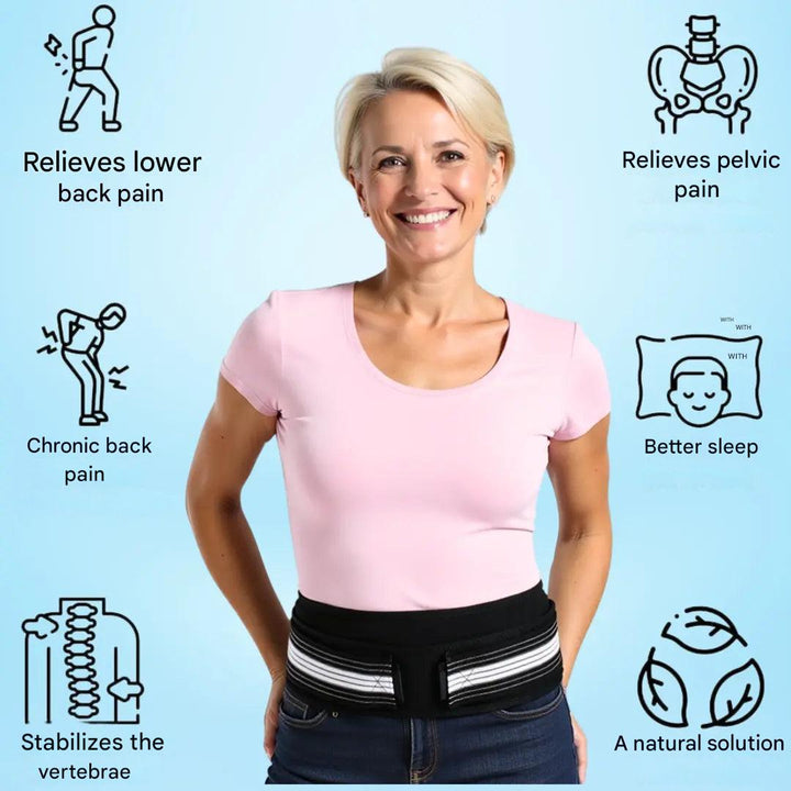 Back brace for back pain & sciatica – SpineRelief CoreBelt-1 Sameo Back Belt-M (Hip 75-110 cm)-State of Style