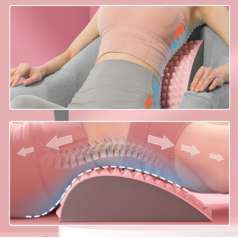 Back Stretcher for Relaxation and Better Posture - BackEase-Pink-State of Style