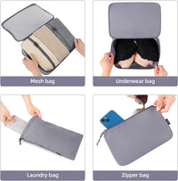 10-Piece Packing Cube Set – Space-Saving Travel Organiser Bags