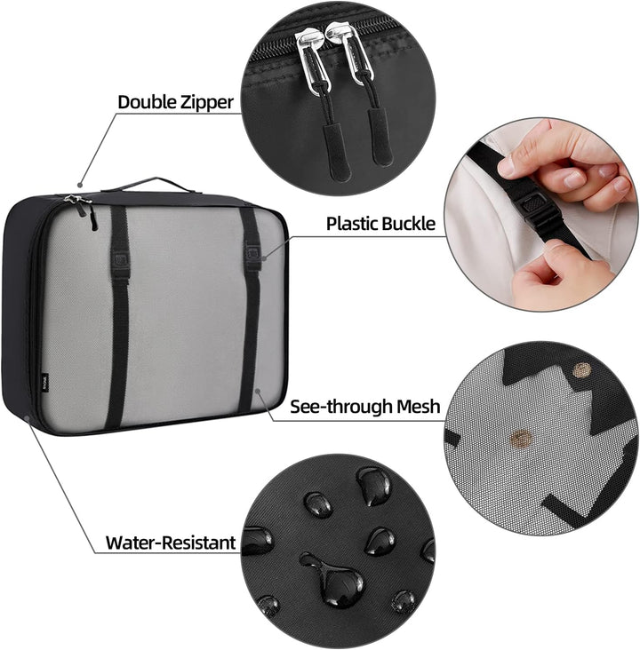10-Piece Packing Cube Set – Space-Saving Travel Organiser Bags