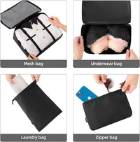 10-Piece Packing Cube Set – Space-Saving Travel Organiser Bags