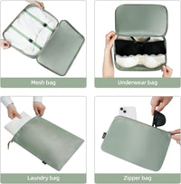 10-Piece Packing Cube Set – Space-Saving Travel Organiser Bags