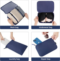 10-Piece Packing Cube Set – Space-Saving Travel Organiser Bags