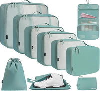10-Piece Packing Cube Set – Space-Saving Travel Organiser Bags