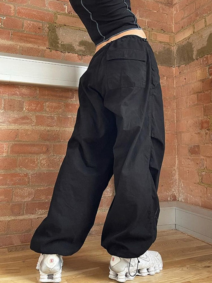 BaggiePants | Wide-Leg Pants for Women-Black (Polyester)-S-State of Style