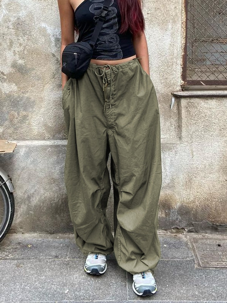 BaggiePants | Wide-Leg Pants for Women-Green (Cotton)-S-State of Style