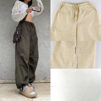 BagPants | Women's Wide-Leg Trousers-Army Green-S-State of Style