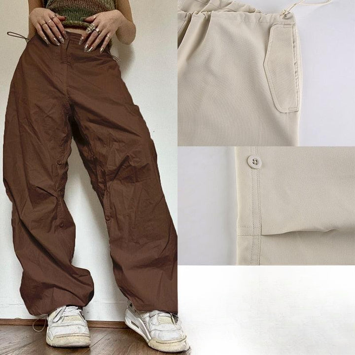 BagPants | Women's Wide-Leg Trousers-Brown-S-State of Style